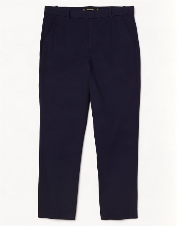 Zara Womens Straight Chino Trousers EU 38 Small W28 L26 Navy Blue