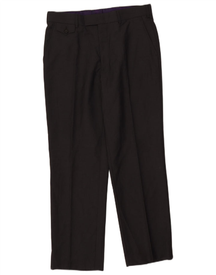 Ted Baker Mens Straight Suit Trousers W33 L29 Grey
