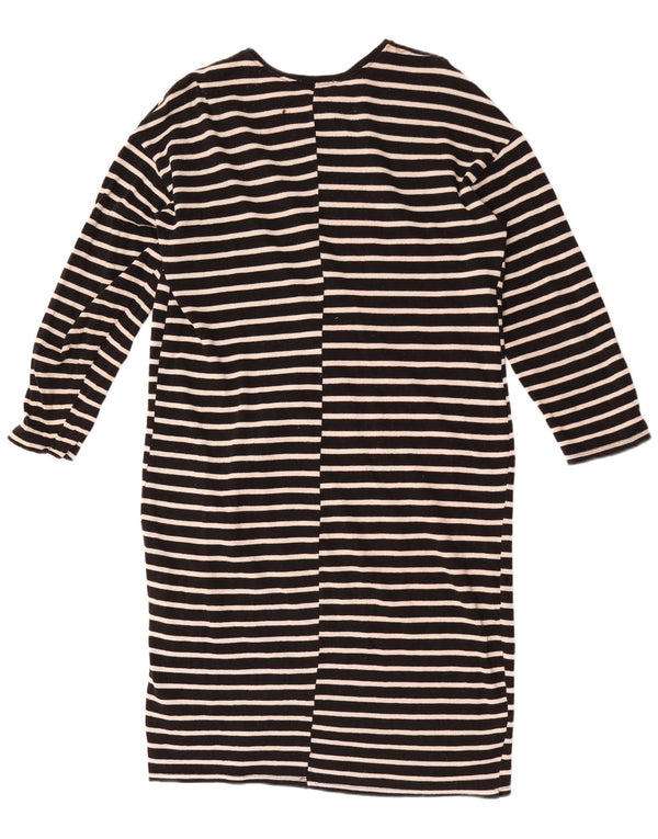 Zara Womens Trafaluc Jumper Dress UK 16 Grand Noir Rayé