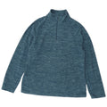 Suéter de lã masculino Mountain Warehouse com zíper e gola média azul salpicado
