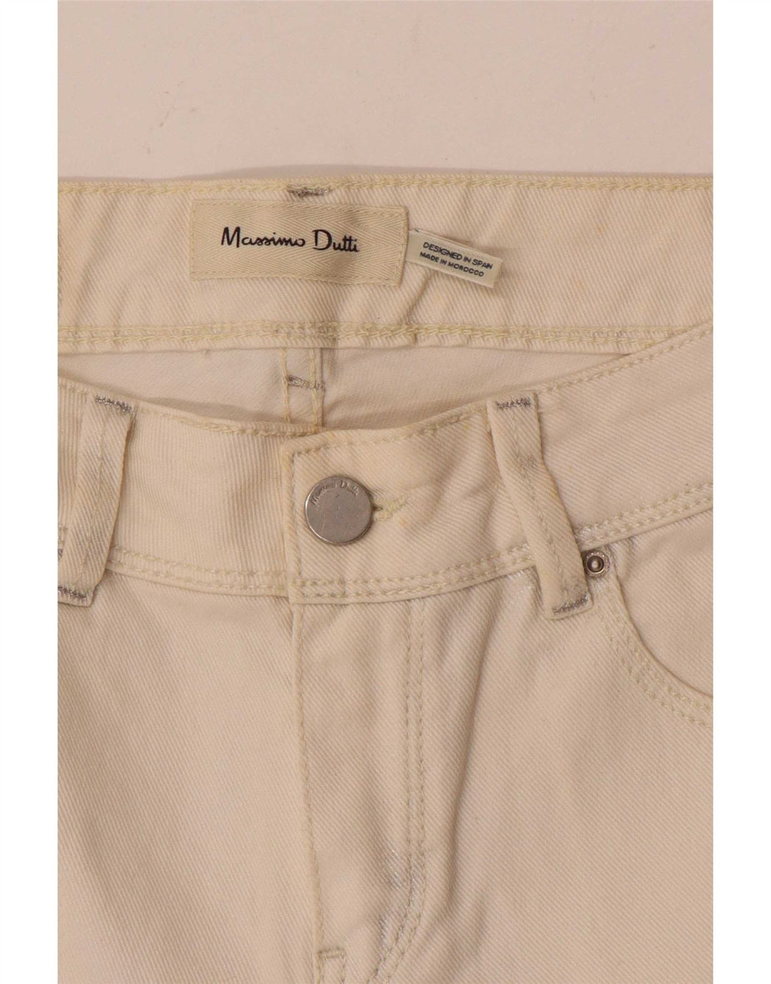 Massimo Dutti Damen Skinny Jeans W26 L28 Weiß