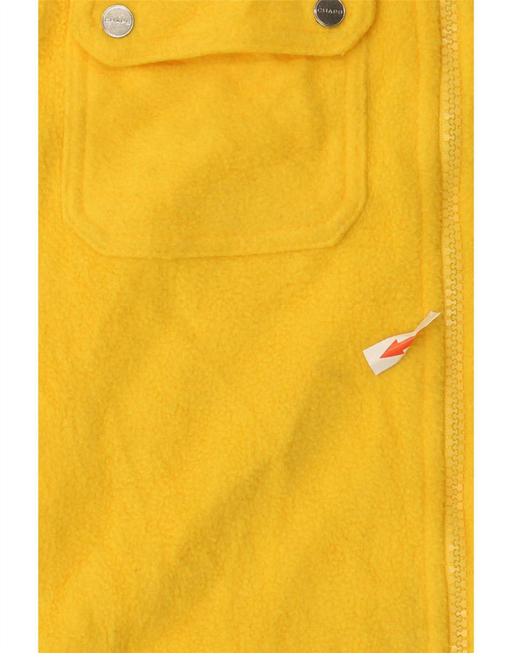 Chaps Womens Fleece Gilet UK 16 Large Yellow Polyester