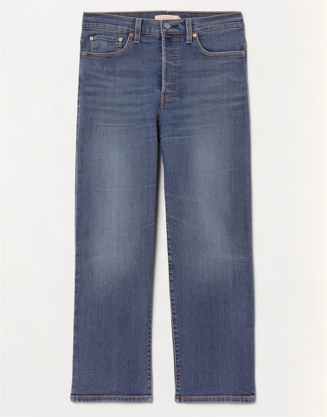 Levi's Damen Ribcage Straight Jeans W27 L29 Blaue Baumwolle