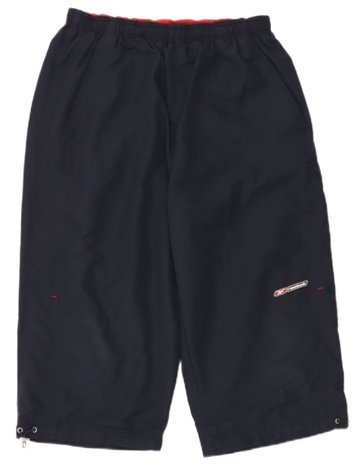 Adidas Mens Capri Tracksuit Trousers XL Navy Blue Polyester