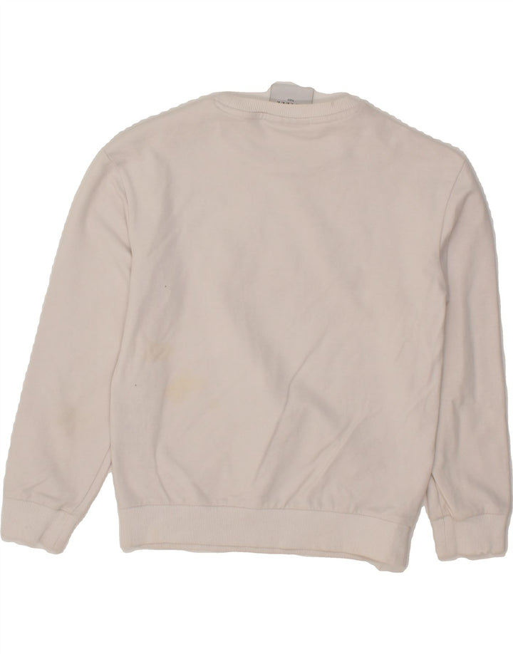 GAELLE Girls Paris Graphic Sweatshirt Jumper 9-10 Years Off White Cotton Vintage Gaelle and Second-Hand Gaelle from Messina Hembry 