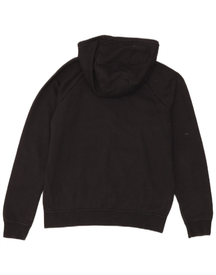 Felpa con cappuccio e zip Nike da uomo piccola in cotone nero