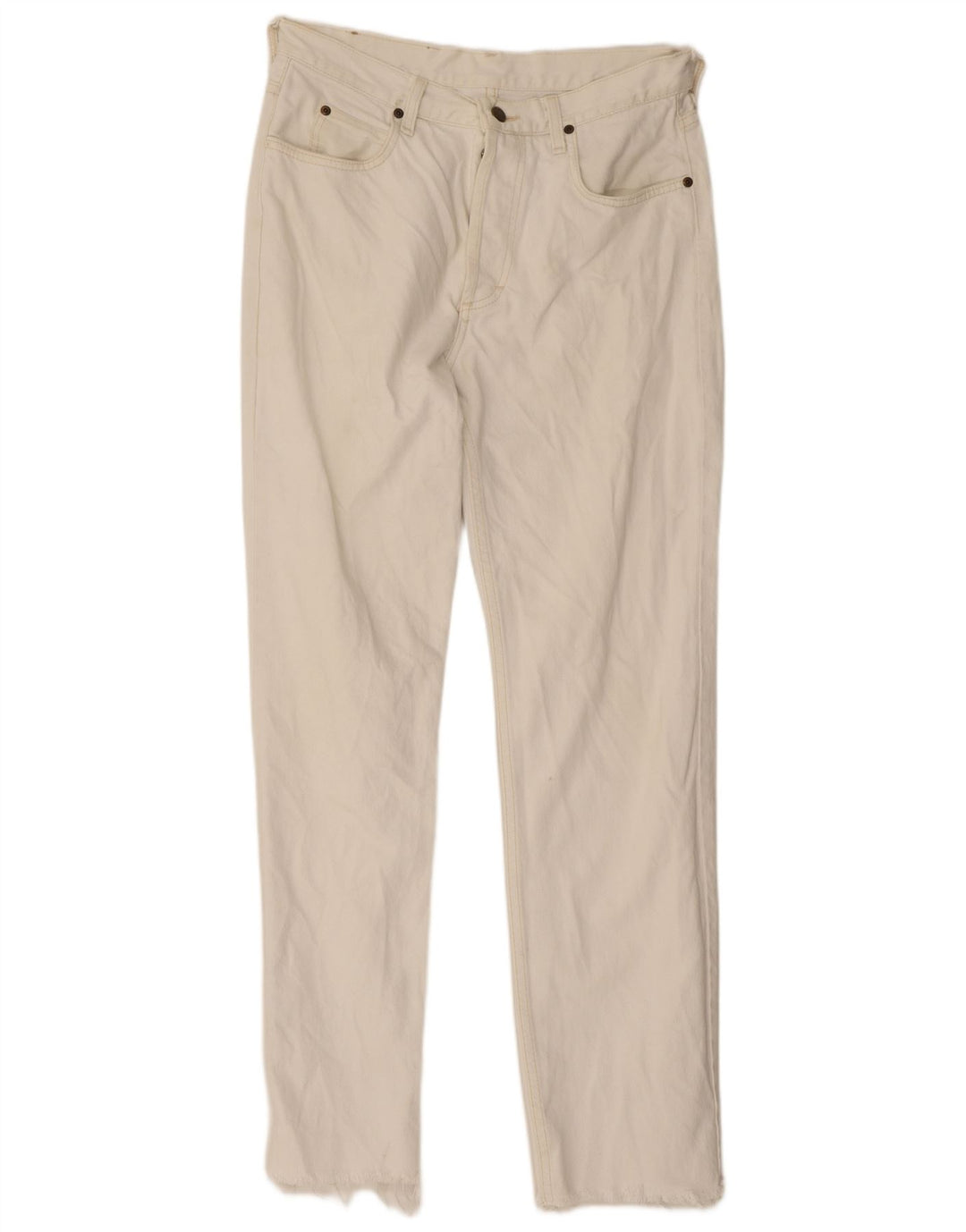 Lee Mens Straight Jeans W30 L31 Bijeli pamuk