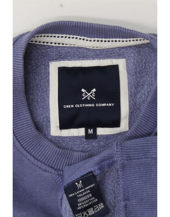CREW CLOTHING Mens Sweatshirt Jumper Medium Purple Cotton