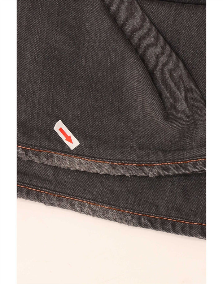 Replay Damen Bootcut Jeans W26 L27 Graue Baumwolle