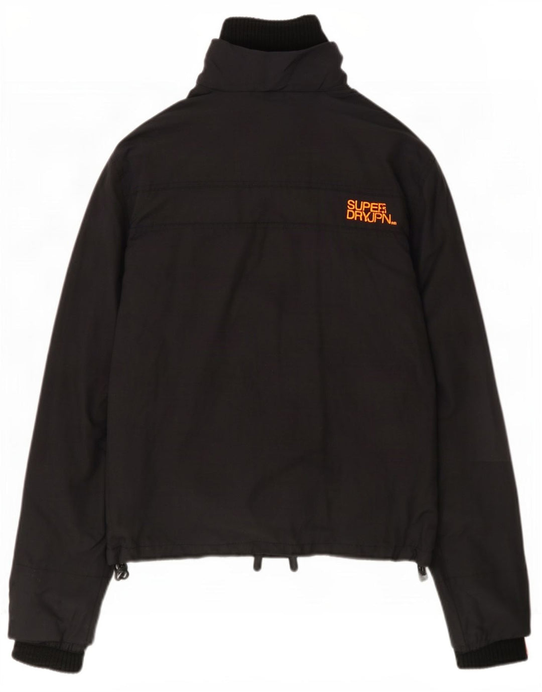 Superdry Mens Graphic Rain Jacket UK 38 Medium Black Nylon