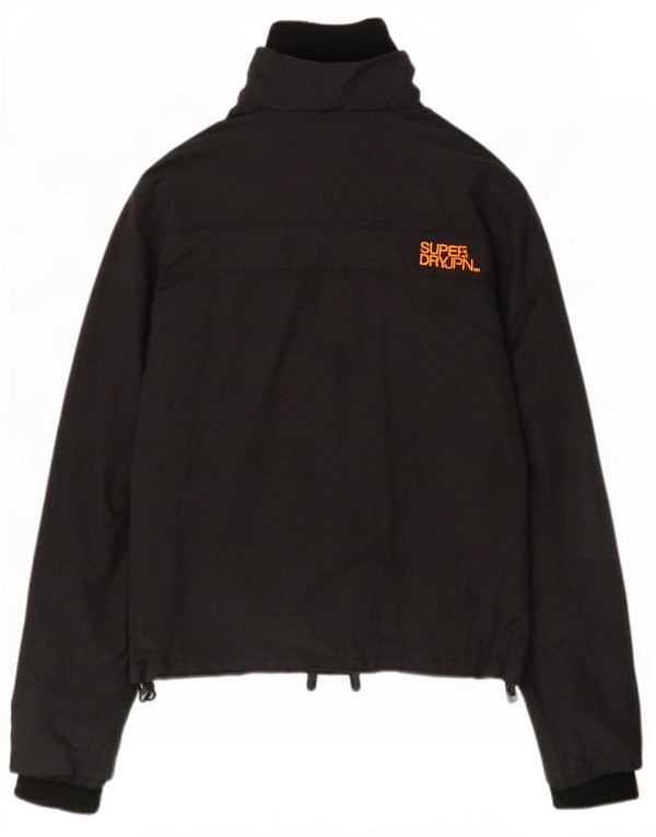 Superdry Chaqueta impermeable gráfica para hombre UK 38 Medium Black Nylon