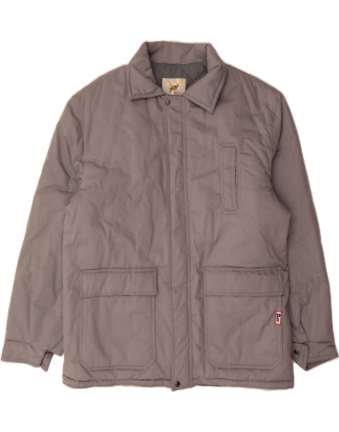 VINTAGE Mens Padded Jacket UK 44 2XL Grey Vintage Vintage and Second-Hand Vintage from Messina Hembry 