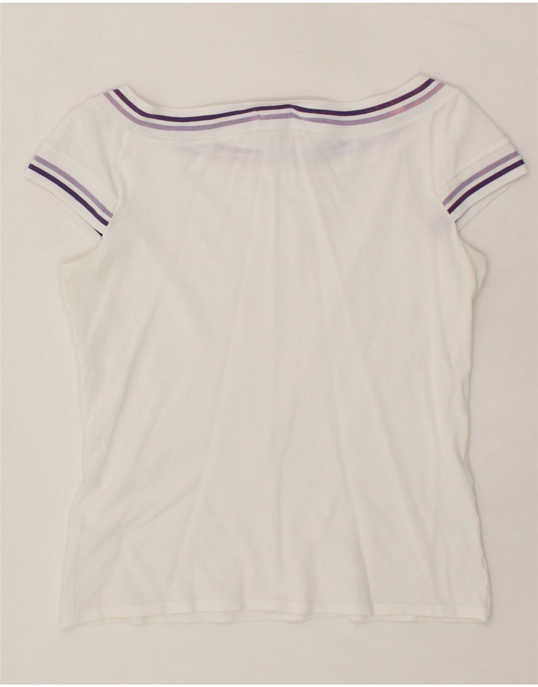 PAUL & SHARK Womens T-Shirt Top UK 14 Large White Vintage Paul & Shark and Second-Hand Paul & Shark from Messina Hembry 