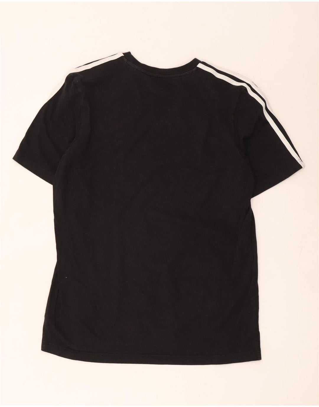 Adidas Mens T-Shirt Top Large Black Cotton