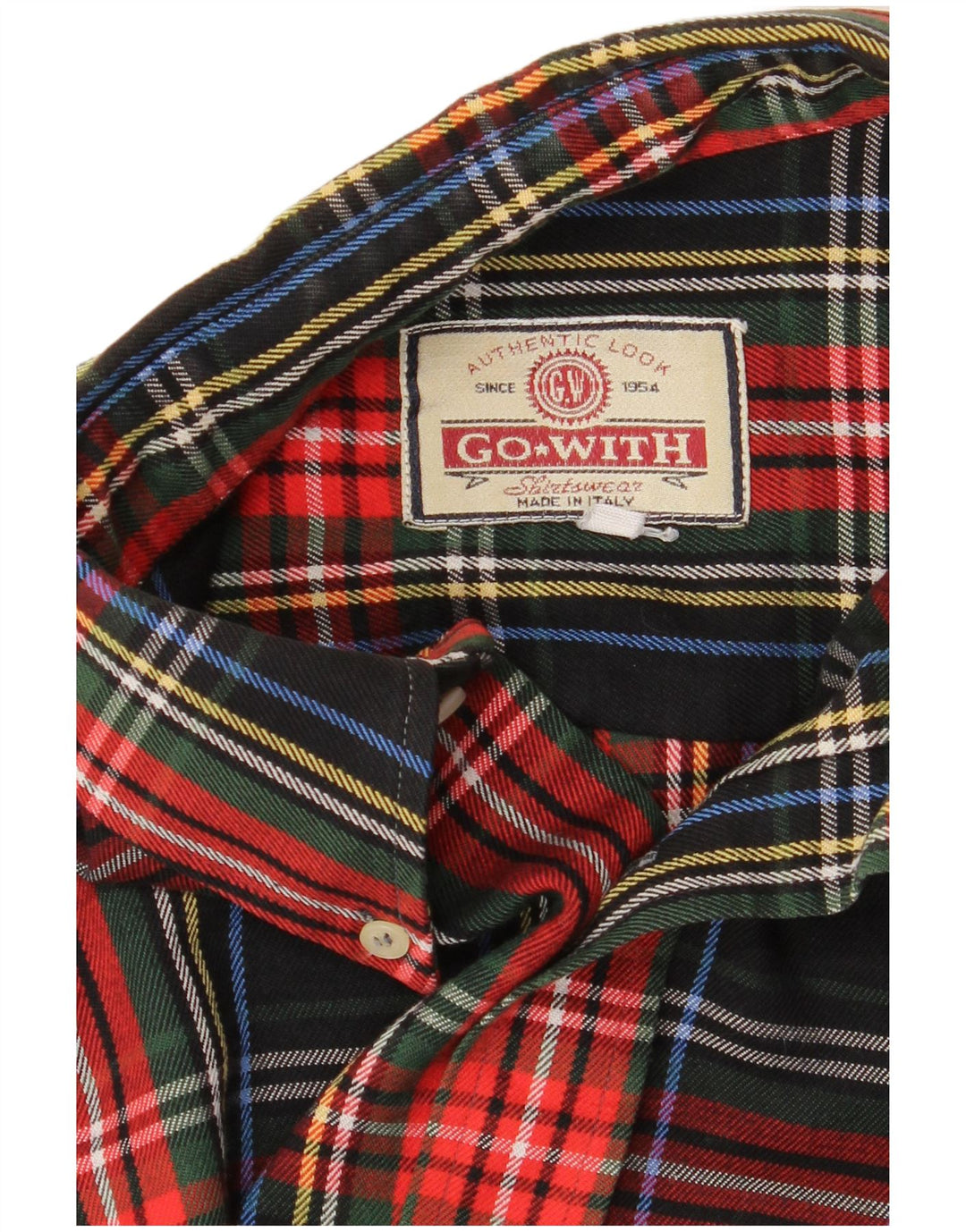 Vintage Mens Flannel Shirt XL Black Check