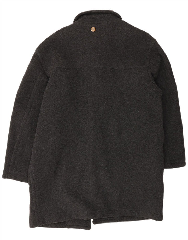 Pit Stop Mens Duffle Coat UK 40 Large Grey Wool