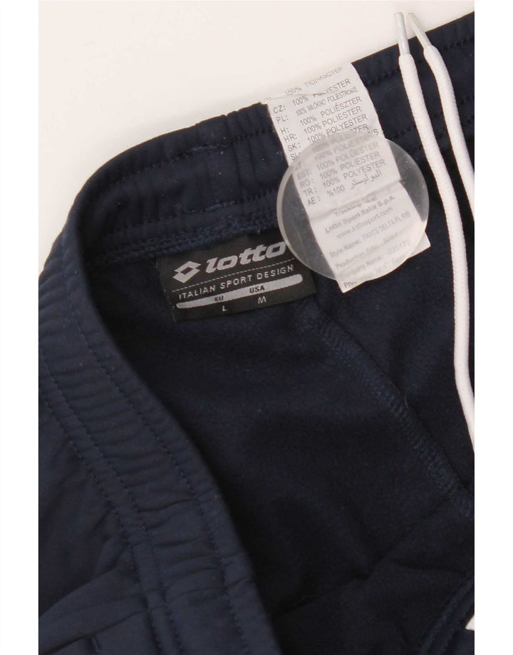 Lotto Mens Tracksuit Trousers Joggers Medium Navy Blue Polyester