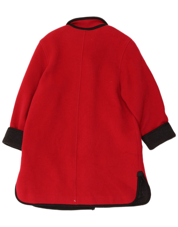 Baronia Abrigo para mujer UK 44 Lana virgen color rojo grande
