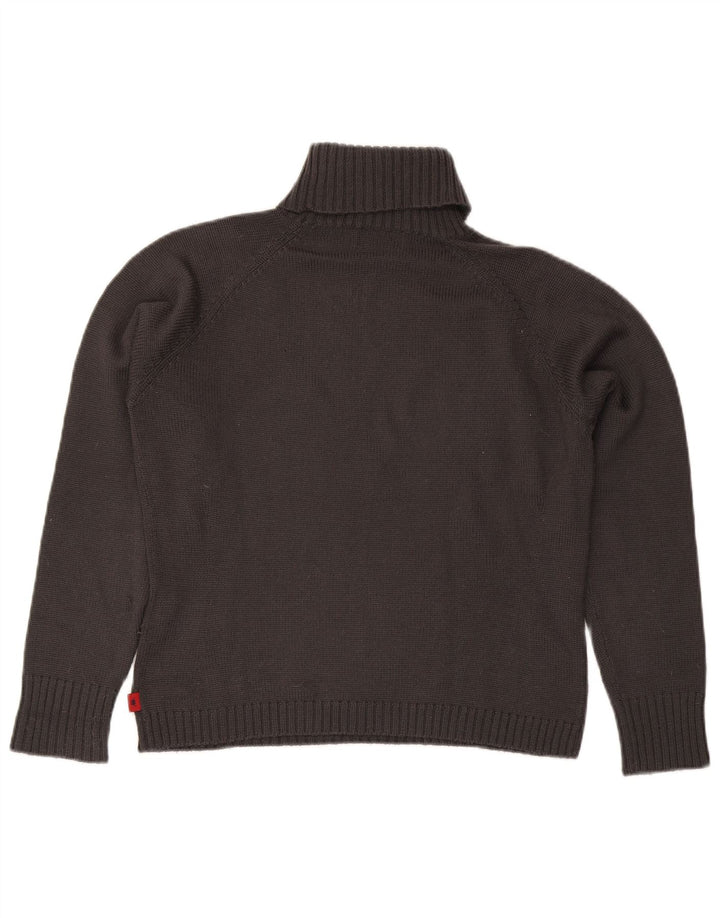 Kappa Womens Roll Neck Jumper Sweater UK 16 Large Grey Acrylic