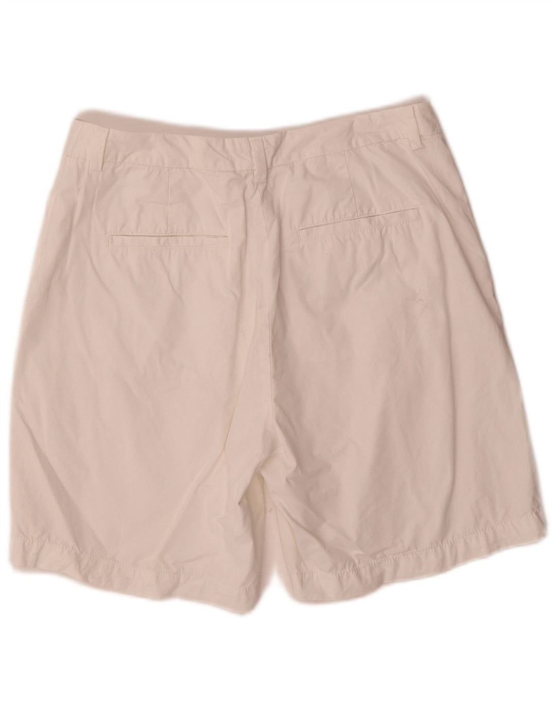 Marks & Spencer Womens Chino Shorts UK 12 Medium W30 Off White Cotton