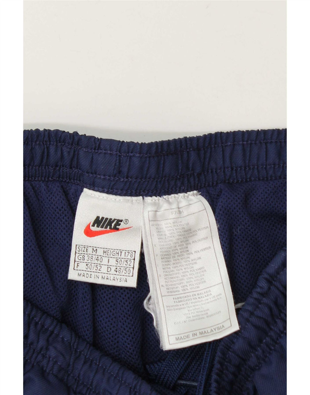 Nike Mens Tracksuit Trousers UK 38/40 Medium  Navy Blue Nylon