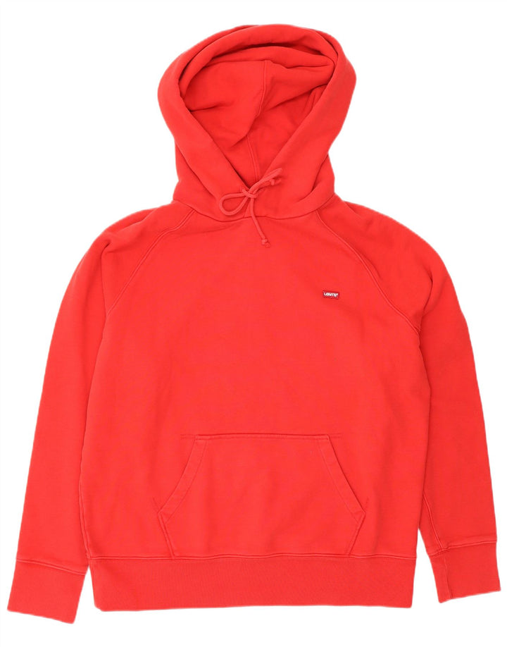 Levi's Mens Hoodie Jumper Medium Red Cotton