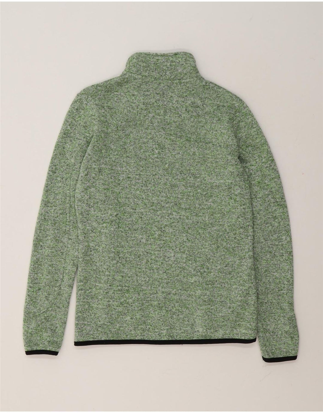 Brugi Womens Tracksuit Top Jacket UK 10 Small Green Flecked