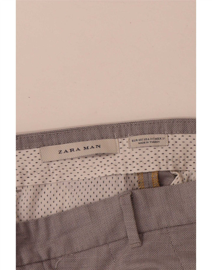Мужские брюки узкого кроя Zara EU 40 Medium W31 L33 Серые