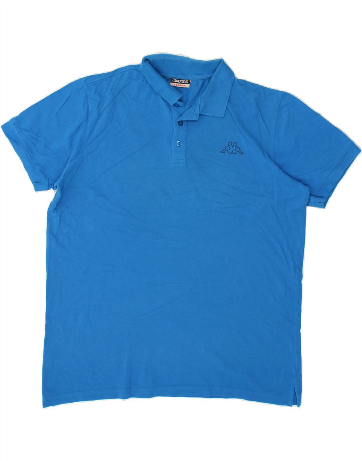 KAPPA Mens Polo Shirt XL Blue Cotton | Vintage Kappa | Thrift | Second-Hand Kappa | Used Clothing | Messina Hembry 
