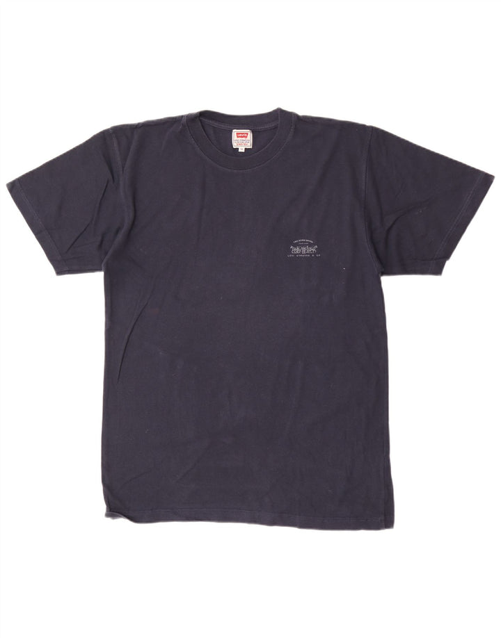 Levi's Mens T-Shirt Top Medium Navy Blue Cotton