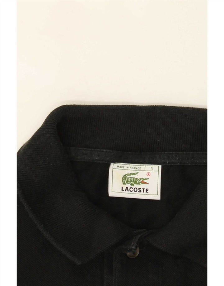 Lacoste Mens Long Sleeve Polo Shirt Size 3 Small Black