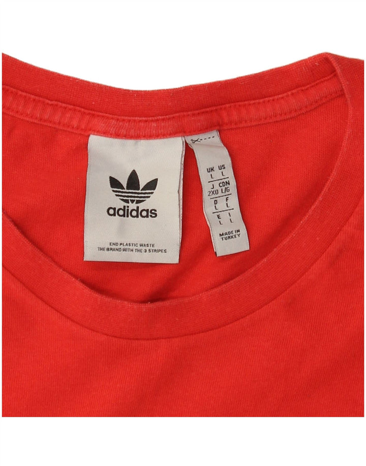 Adidas Mens Graphic T-Shirt Top Large Red