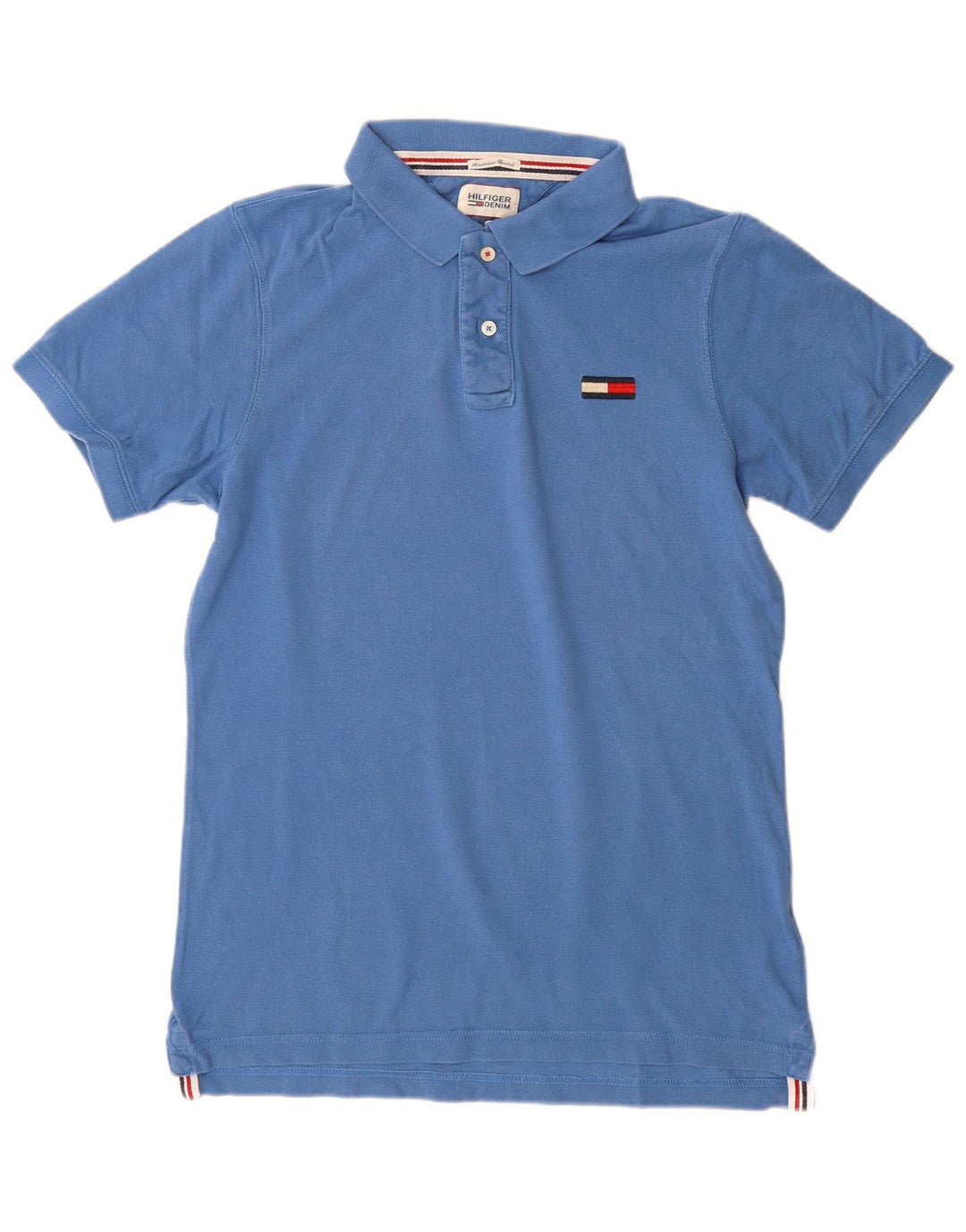 Polo da uomo Tommy Hilfiger grande in cotone blu