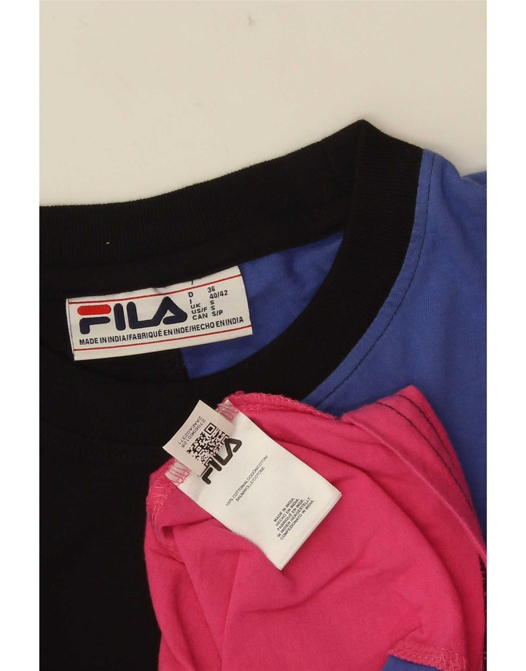 Fila Mens Graphic T-Shirt Top Small Multicoloured Colourblock Cotton