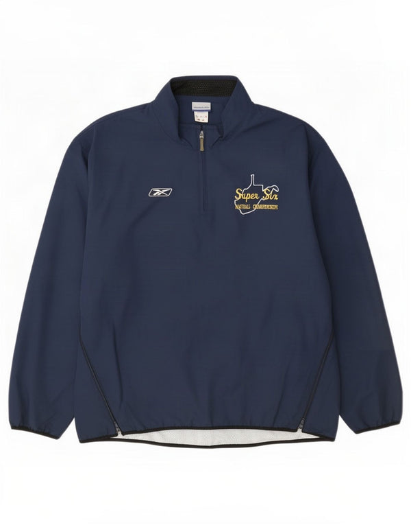 Reebok Mens Rain Jacket UK 42 XL Navy Blue Polyester