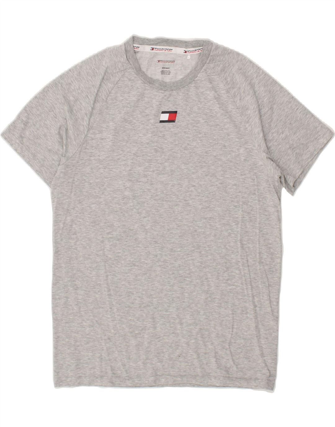 TOMMY HILFIGER Mens T-Shirt Top Small Grey Cotton Vintage Tommy Hilfiger and Second-Hand Tommy Hilfiger from Messina Hembry 