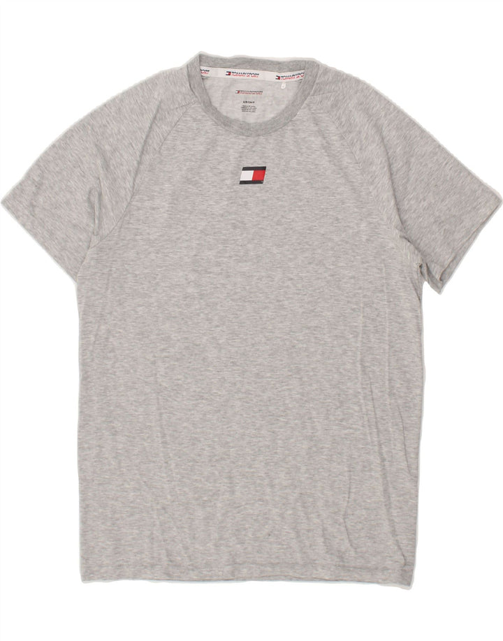TOMMY HILFIGER Mens T-Shirt Top Small Grey Cotton Vintage Tommy Hilfiger and Second-Hand Tommy Hilfiger from Messina Hembry 