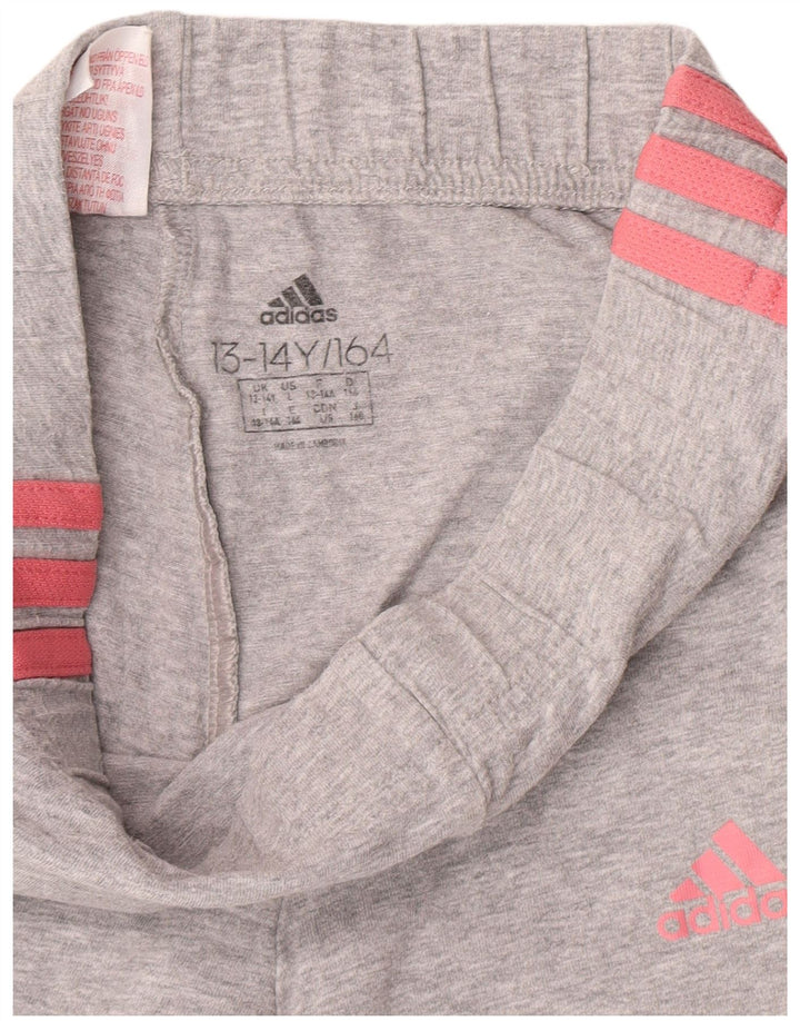 Adidas Girls Leggings 13-14 Years  Grey