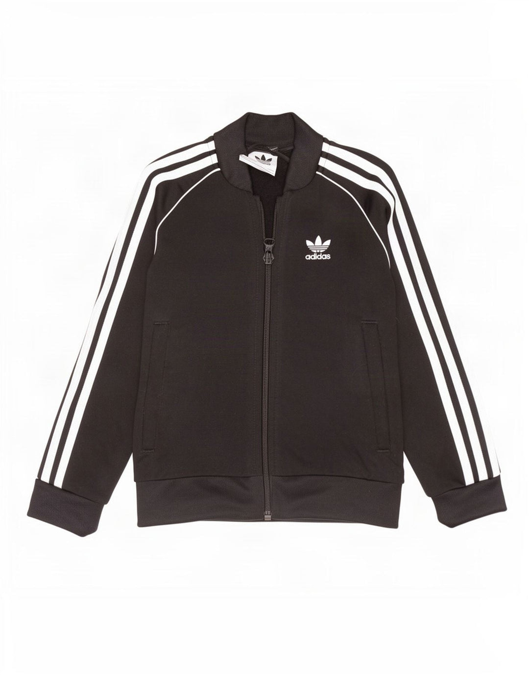 Kurtka dresowa Adidas dziewczęca, 5-6 lat, czarna, poliester