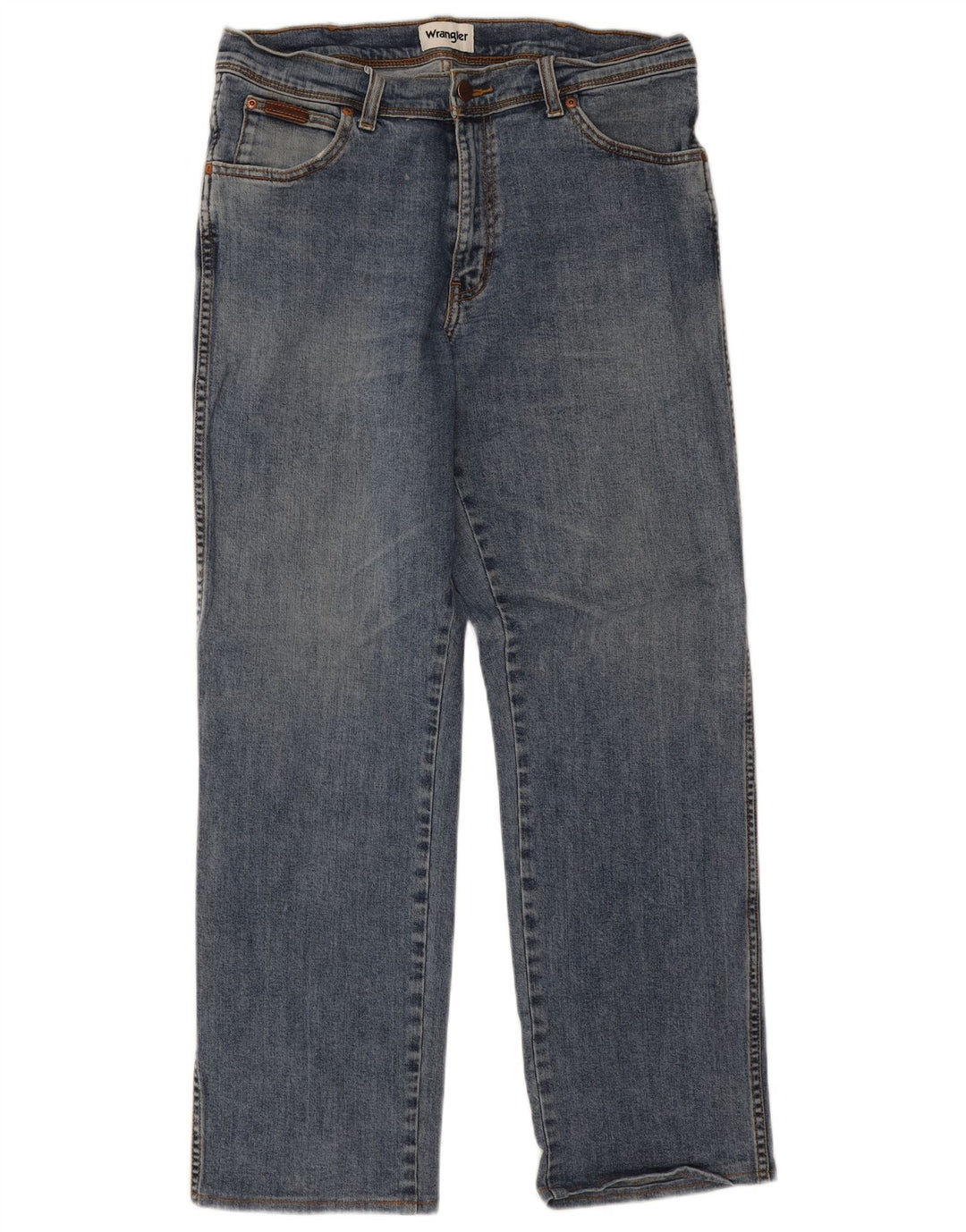 Wrangler Mens Texas Straight Jeans W34 L29 Blue Cotton