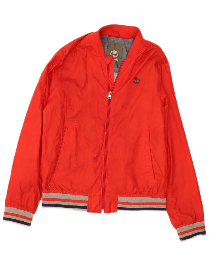 Timberland Boys Bomber Jacket 13-14 år Rød Colourblock Polyester
