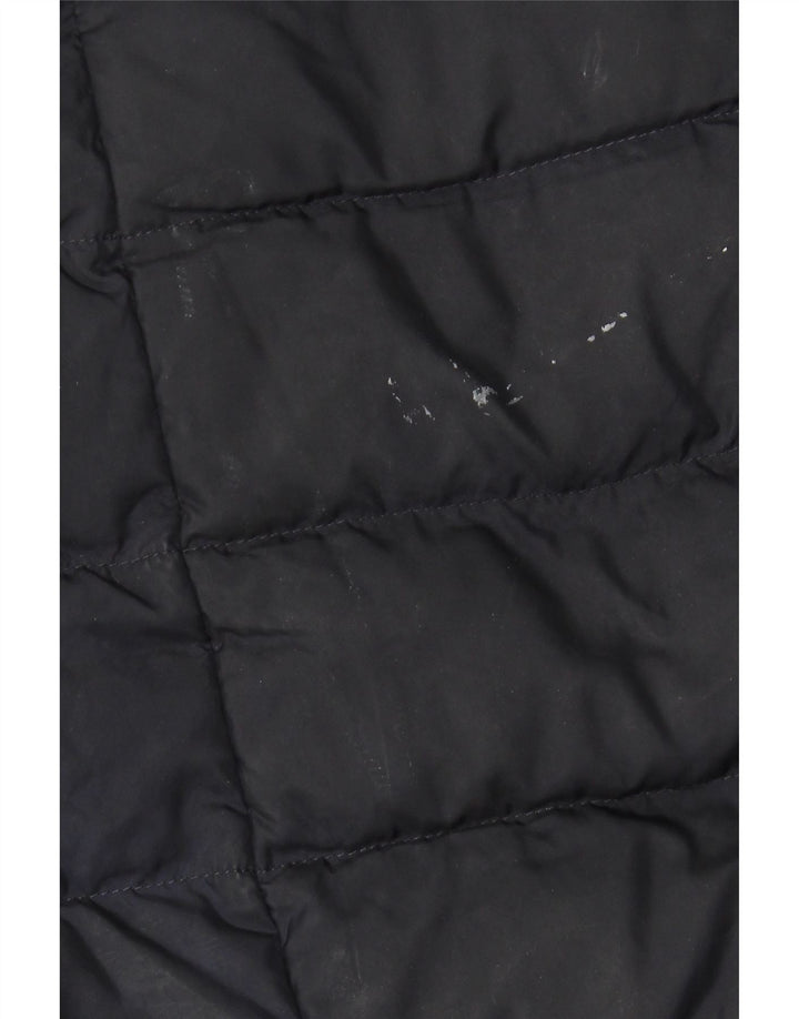 Joules Womens Hooded Padded Jacket UK 14 Large  Navy Blue Polyester
