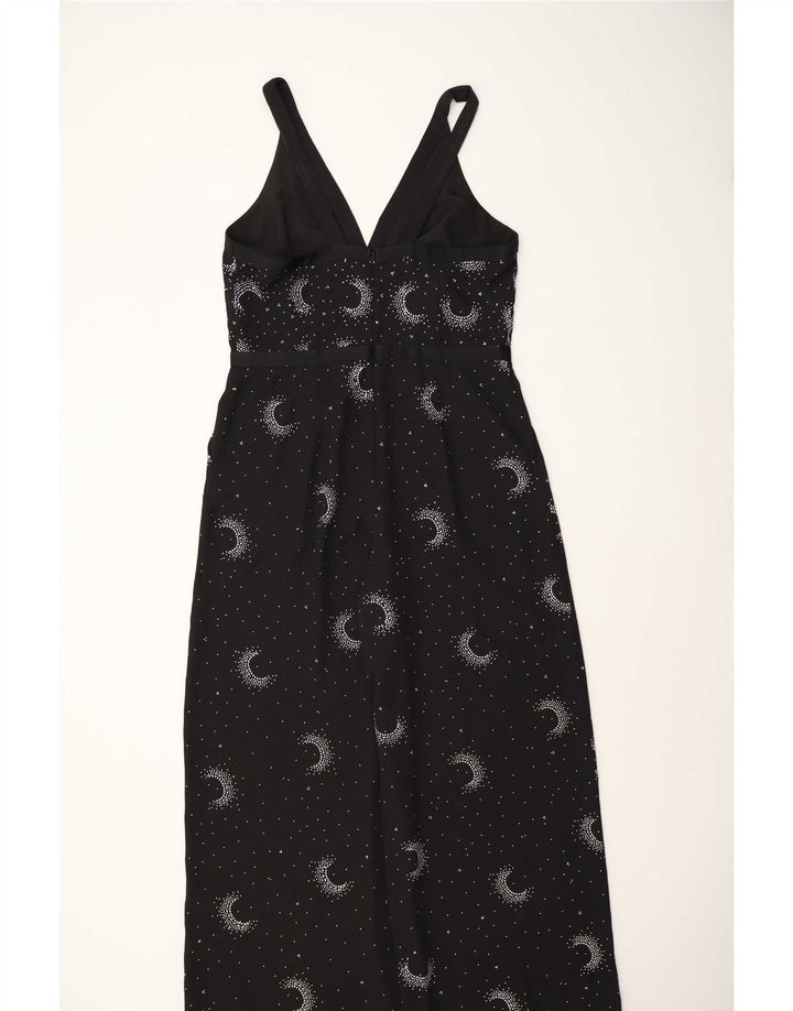 Monsoon γυναικεία αμάνικη φόρμα UK 16 Large Black Spotted Polyester