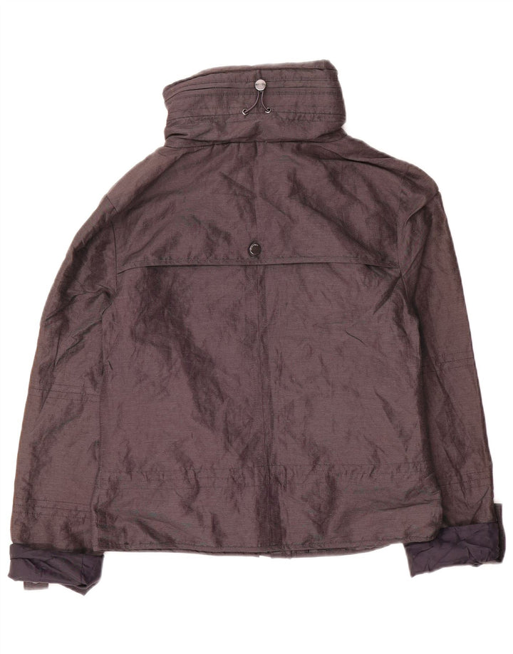 Giacca antipioggia da donna Marks & Spencer vestibilità ampia UK 6 XS blu navy in poliammide