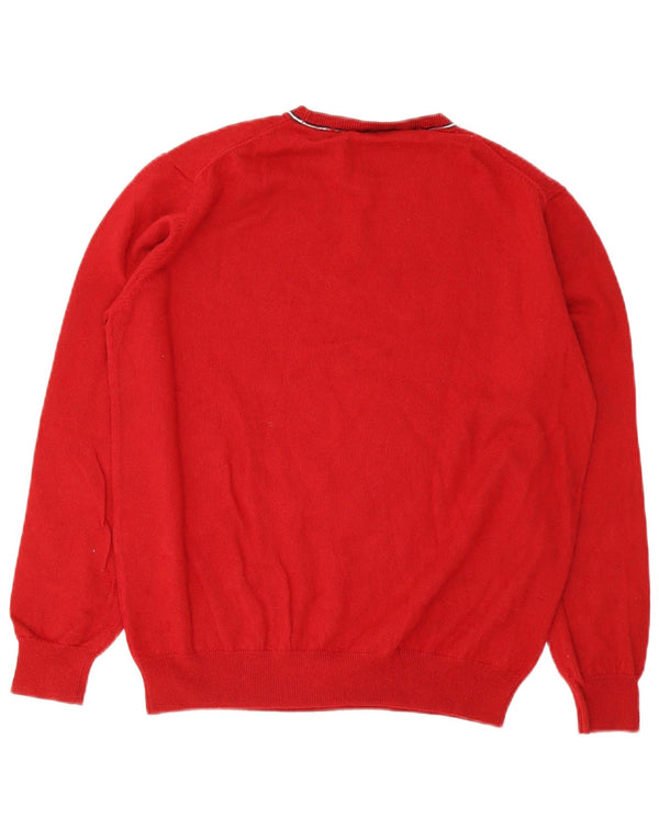 Maglione maglione girocollo da donna Harmont & Blaine UK 20 2XL cotone rosso
