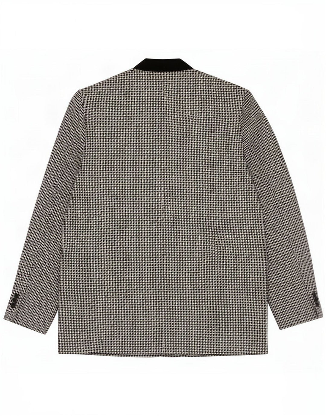 Vintage ženska jakna s 1 gumbom UK 16 Large Gray Houndstooth