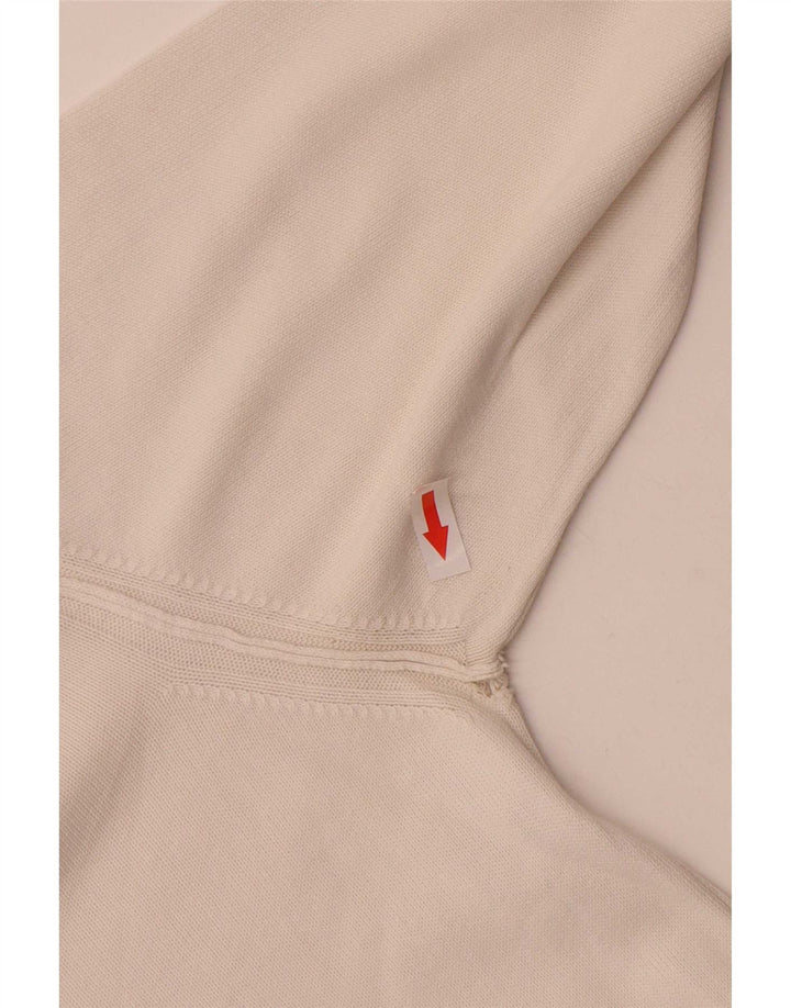 Gas Mens V-Neck Jumper Sweater Small White