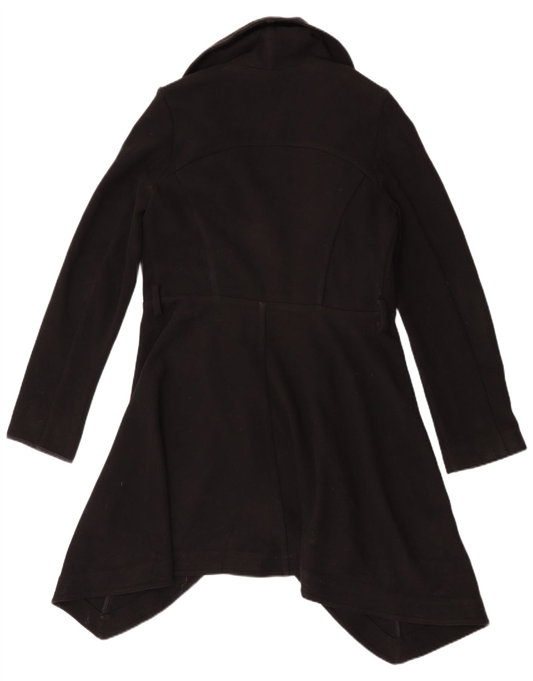 Oasis Womens Open Overcoat UK 10 Small Black Polyester