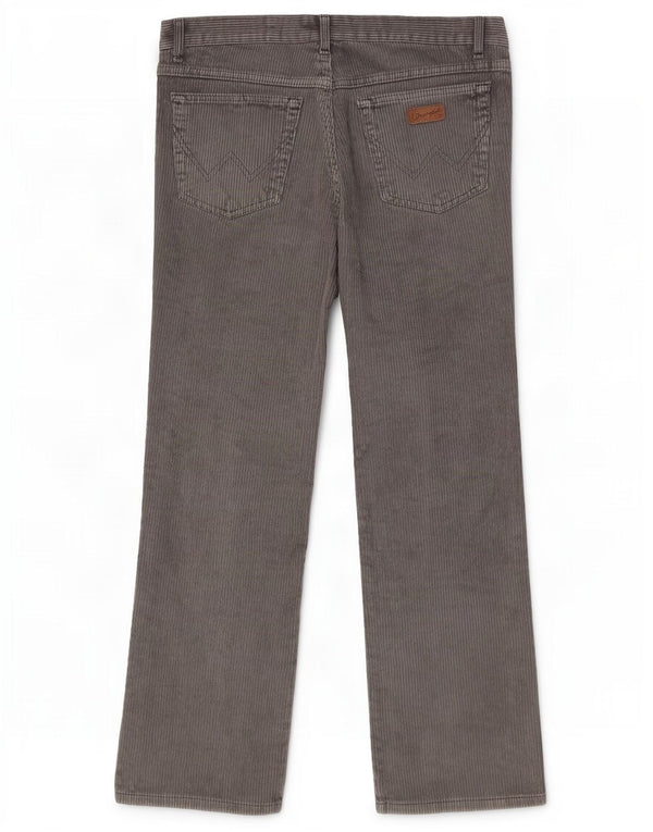 Мужские прямые вельветовые брюки Wrangler Alaska W32 L30, серые, хлопковые