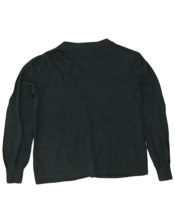 Maglione cardigan da donna Fat Face UK 18 XL cotone verde
